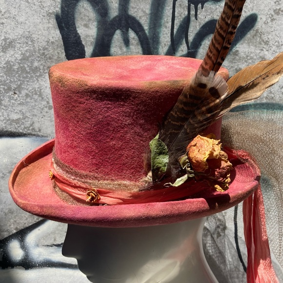ROSES & RUST Custom Vintage Top Hat - Picture 3 of 16